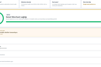 Google Merchant Center API eklentisi 6 Google Merchant Center