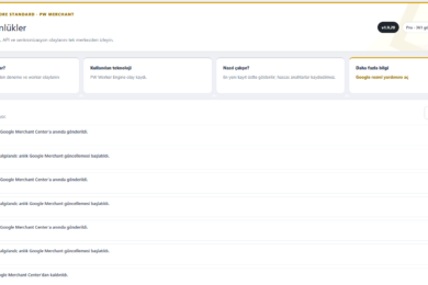 Google Merchant Center API eklentisi 7 Google Merchant Center
