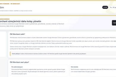 Google Merchant Center API eklentisi 8 Google Merchant Center